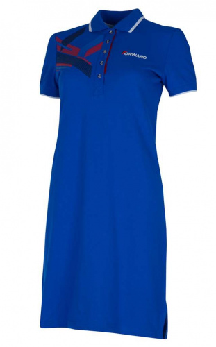 W13420G-AA171 Платье-поло женское (голубой) 
