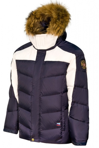M08136G-NW142 Куртка пуховая мужская (синий/белый) 1